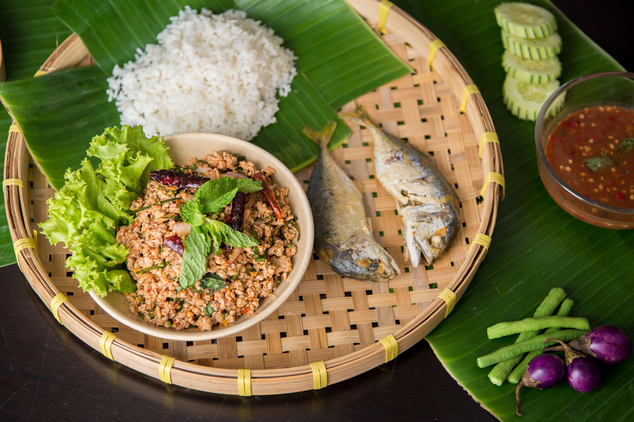 Thai Rice with Steamed Fish