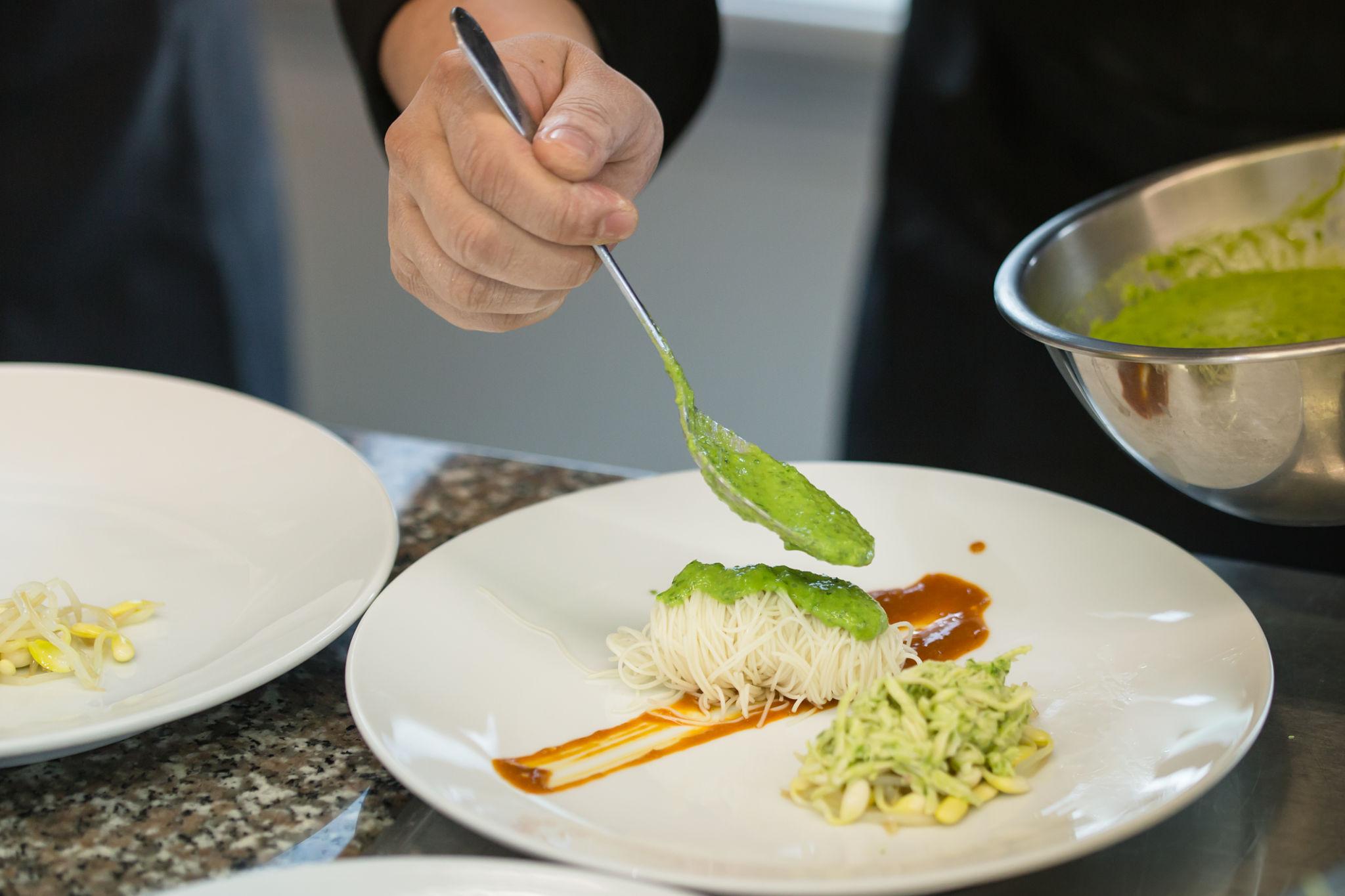 Pan-Seared Fish Plating
